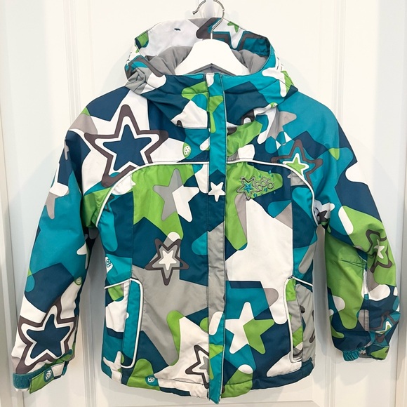 686 Girls Mannual Starburst Insulated Winter Snow Full Zip Jacket Size Small - Picture 1 of 10